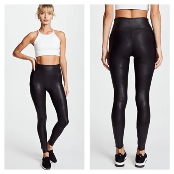 Spanx Faux Leather Legging Black NEW NWT M - Picture 5 of 7